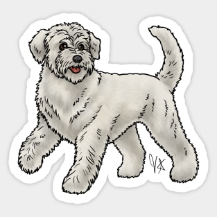 Dog - Soft-Coated Wheaten Terrier - Heavy White Sticker